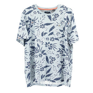 Ted Baker Shirt SZ 6 US XL Floral Print Front Pocket Quiet Luxery Casual Beach